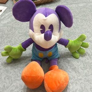 Disney Neon Purple Mickey Plush 18”